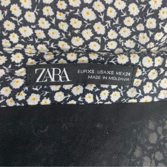 Zara Romper Floral Print Hidden Zipper on Back Size XS Adjustable Straps - Picture 12 of 12